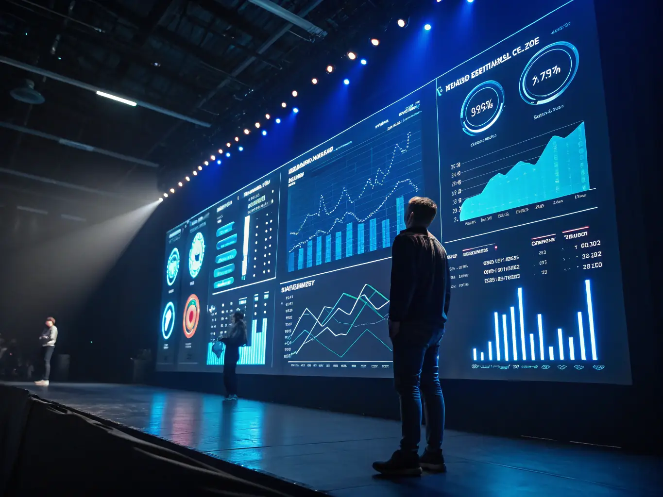 A speed analysis report from HiveScan, displaying website loading times, performance bottlenecks, and optimization suggestions, with a futuristic tech style featuring black and gold color scheme.